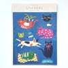 Sticker Sheet by Idlewild: Kitties - Freshie & Zero Studio Shop