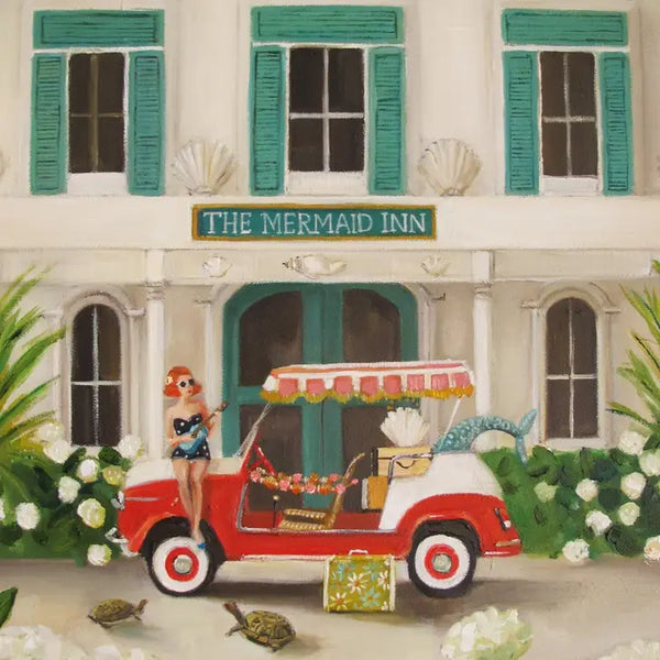 Janet Hill Art Print: The Mermaid Inn 10"x14" - Freshie & Zero Studio Shop