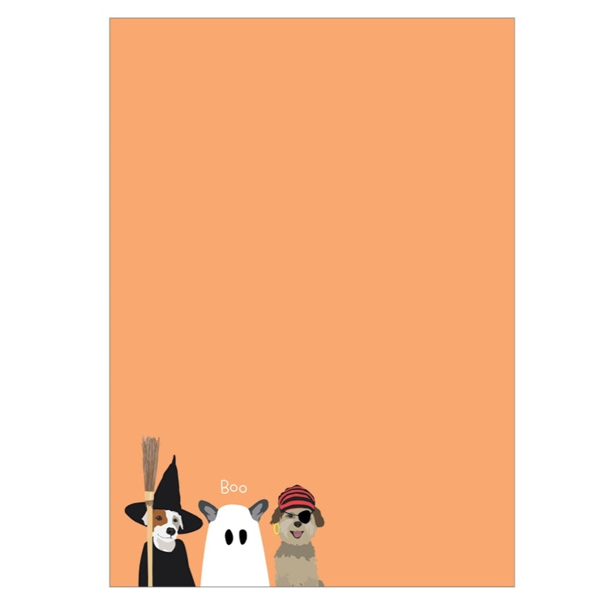 Halloween Pets Notepad - Freshie & Zero Studio Shop