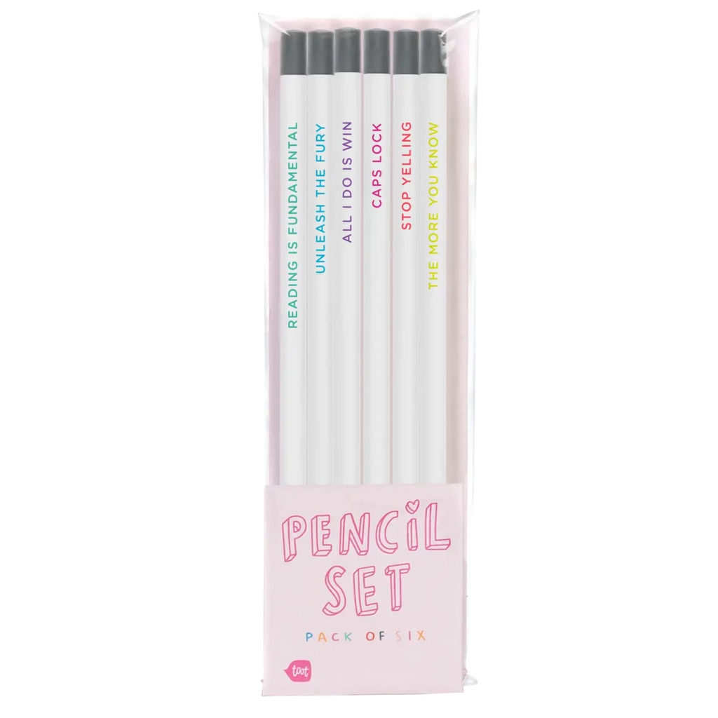 Pack of 6 Pencil Set - The More You Know - Freshie & Zero Studio Shop