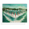 Janet Hill: Water Skiers Congratulations Card - Freshie & Zero Studio Shop