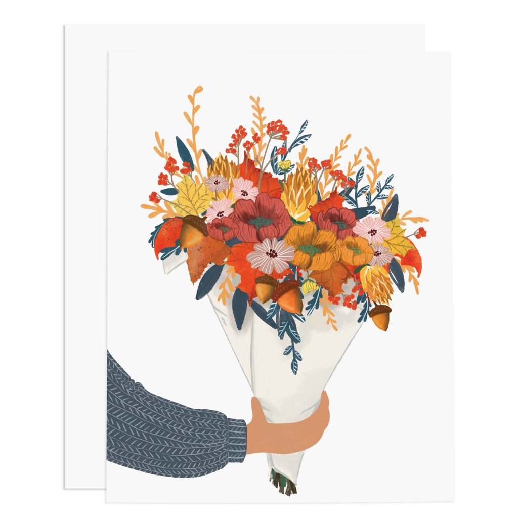 Autumn Bouquet Greeting Card - Freshie & Zero Studio Shop