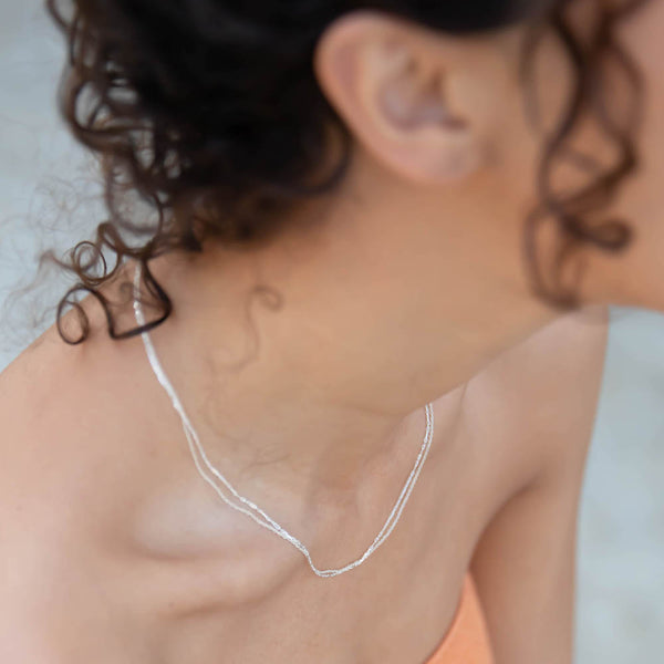 Paloma Double Layering Chain Necklace - Freshie & Zero Studio Shop