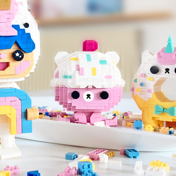 Bruno Bear Momiji Mini-Brick Building Toy - Freshie & Zero Studio Shop