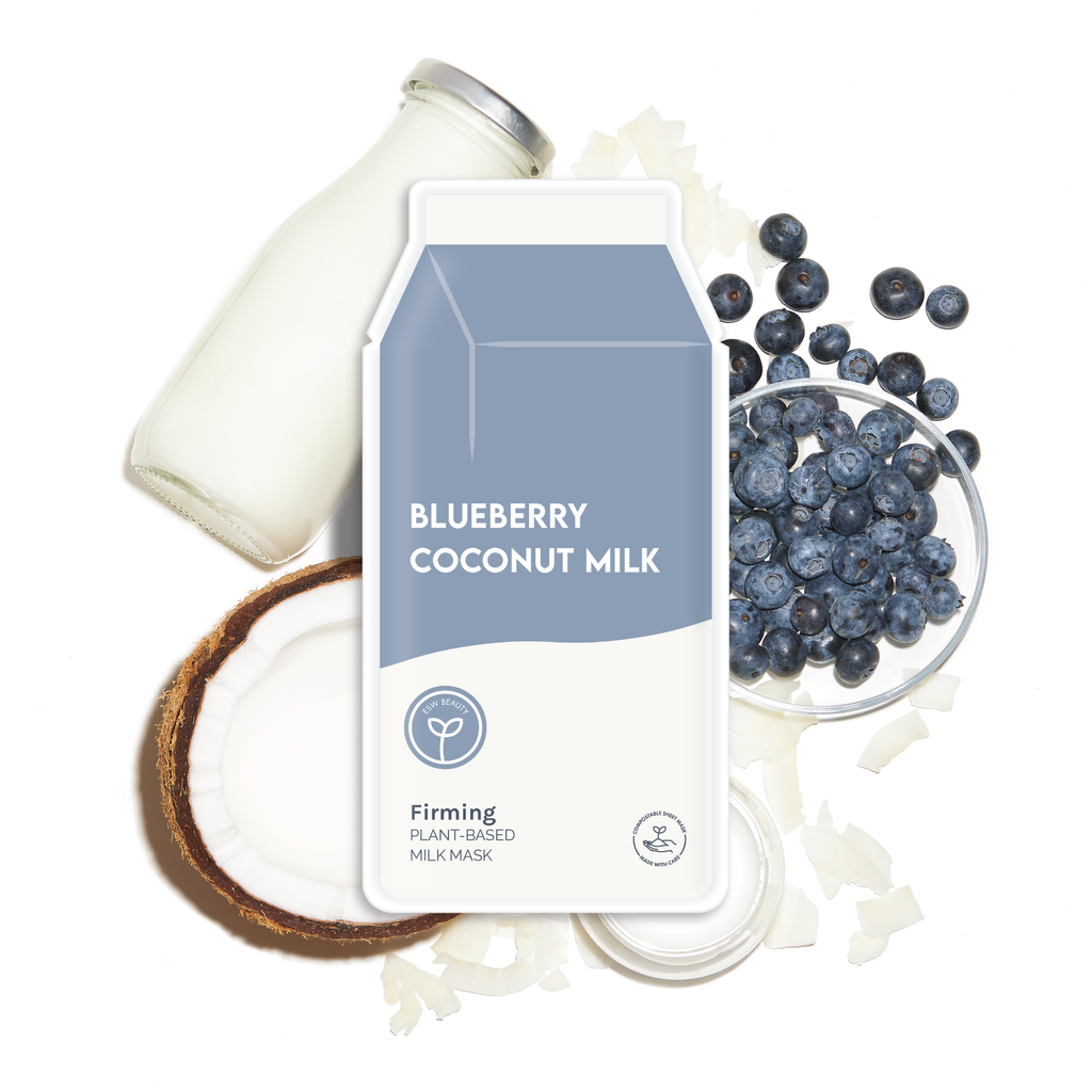Blueberry Coconut Milk Firming Plant Based Milk Mask - Freshie & Zero Studio Shop
