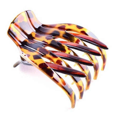Large French Yoga Hair Claw by Medusa's Heirlooms, a stylish hair accessory for securing hair in a natural, elegant style.