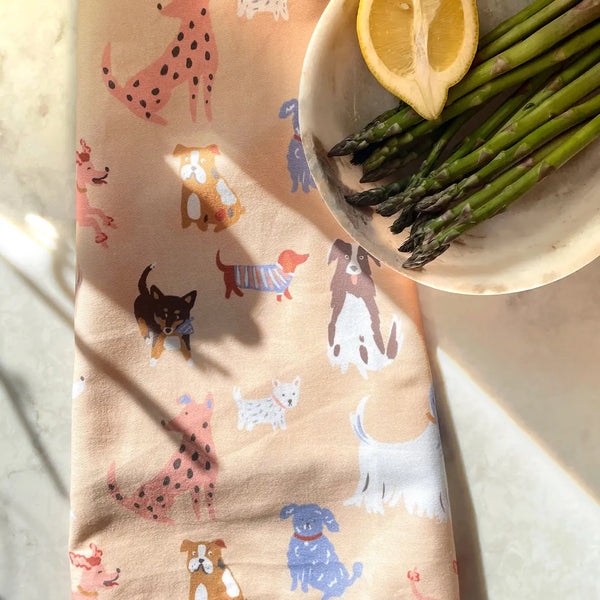 Tea Towel by Idlewild: Dogs - Freshie & Zero Studio Shop