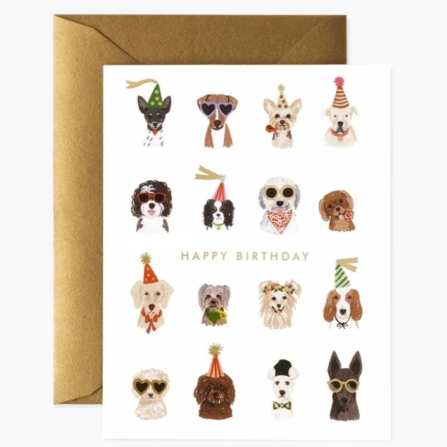Party Pups Birthday Card by Rifle Paper Co - Freshie & Zero Studio Shop