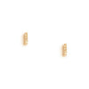 Stud Earrings Tiny Bar Diamond Dusted - Freshie & Zero