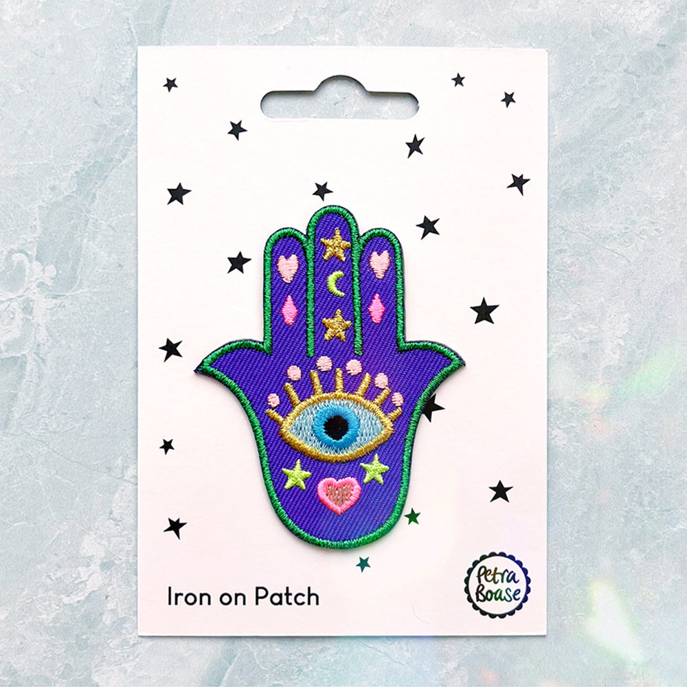 Iron on Patch - Hamsa Lucky Hand | Freshie & Zero