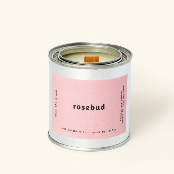 Mala Candle: Rosebud | Cream + Rose + Cedarwood - Freshie & Zero Studio Shop