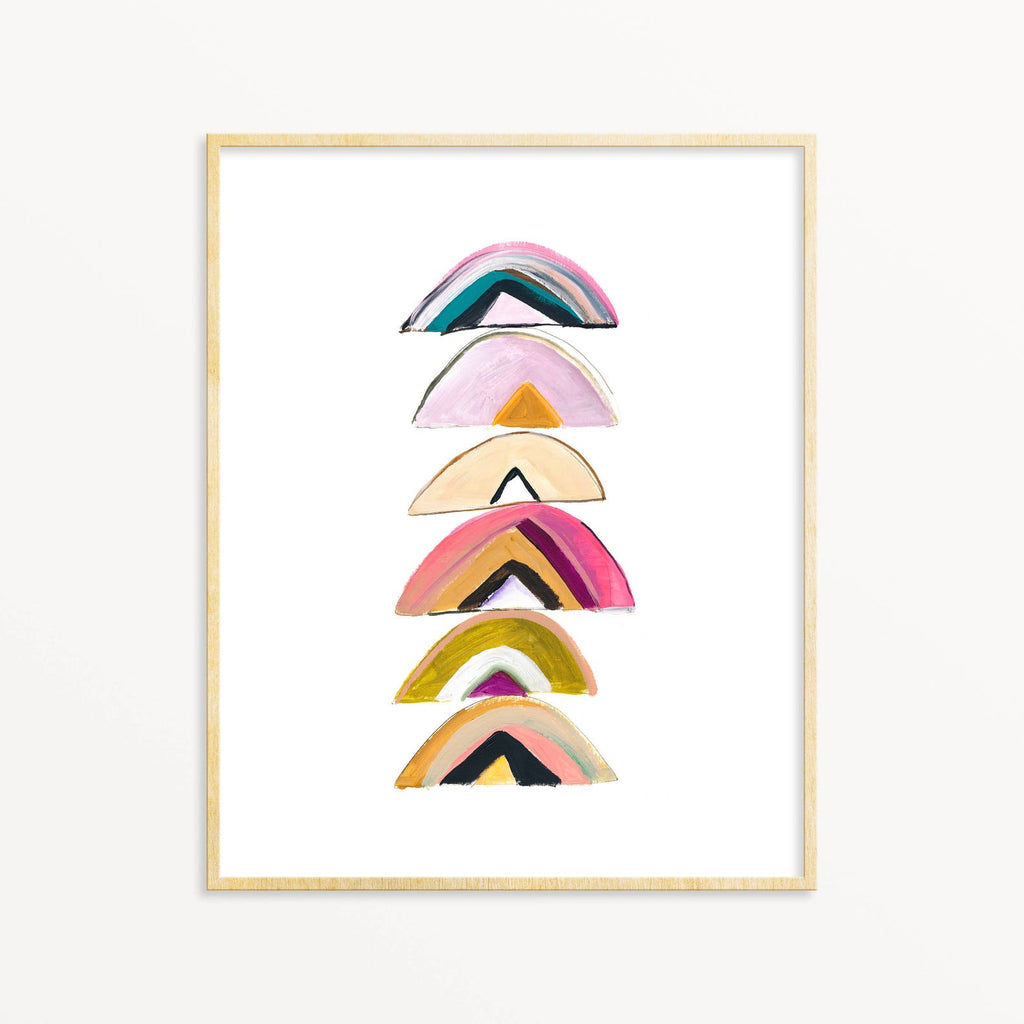 Snoogs & Wilde 8x10 Art Print - Rainbow Stack No.5 - Freshie & Zero Studio Shop