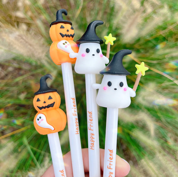 Ghost & Pumpkin Halloween Pens - Freshie & Zero Studio Shop