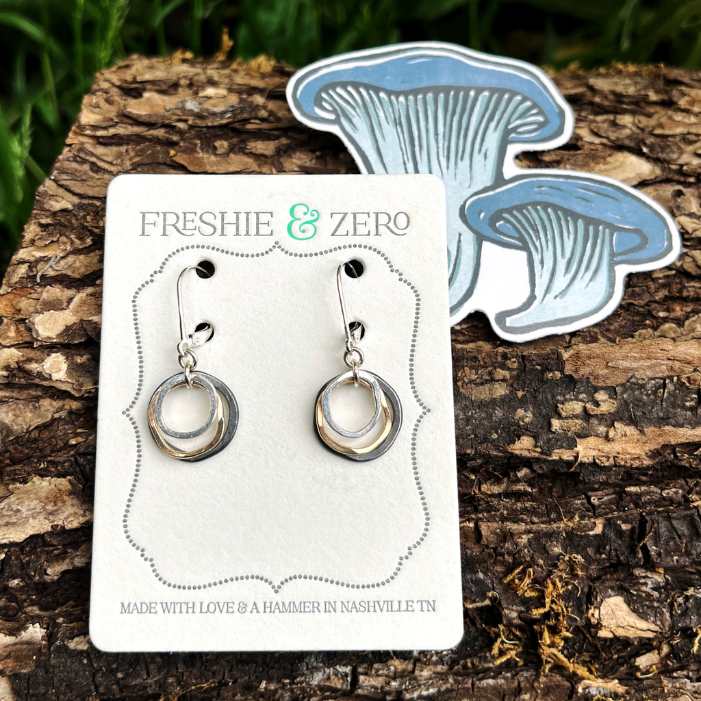 Root & Branch Eco-Friendly Sticker: Indigo Milk Cap Mushroom - Freshie & Zero Studio Shop