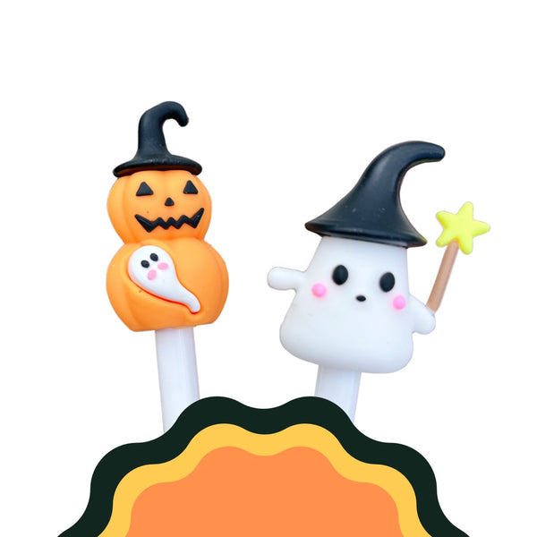 Ghost & Pumpkin Halloween Pens - Freshie & Zero Studio Shop