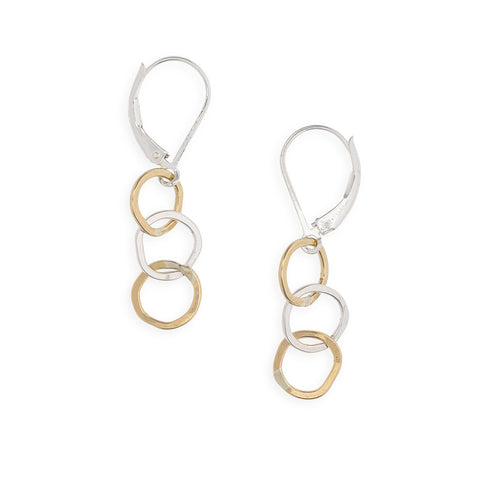 Freshie & Zero inlet earrings featuring sleek, minimalist design with polished metal finish and secure ear hooks.