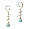 Lily Earrings - Gold & Amazonite - Freshie & Zero