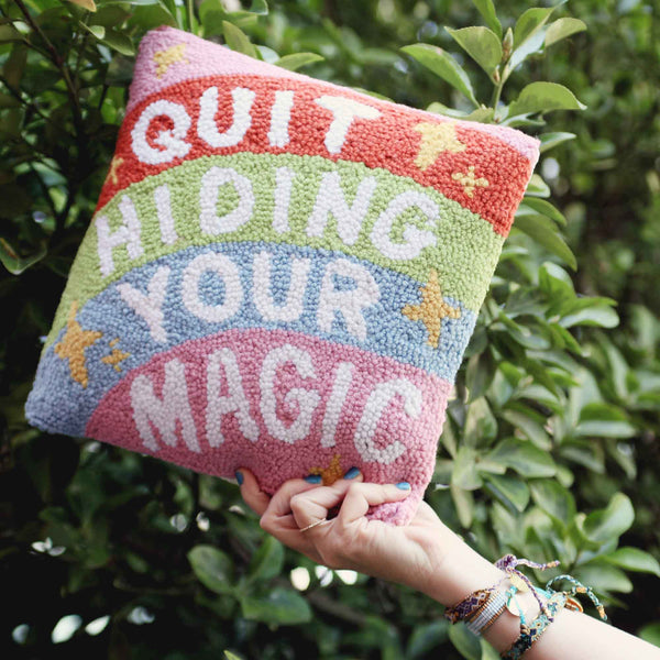 Quit Hiding Your Magic Hook Pillow - Freshie & Zero