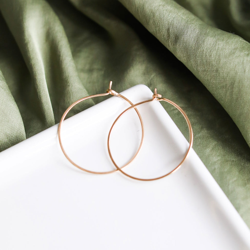 minimal hoops - medium circles - Freshie & Zero