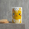 cute yellow cat mug by danica studios meow meow