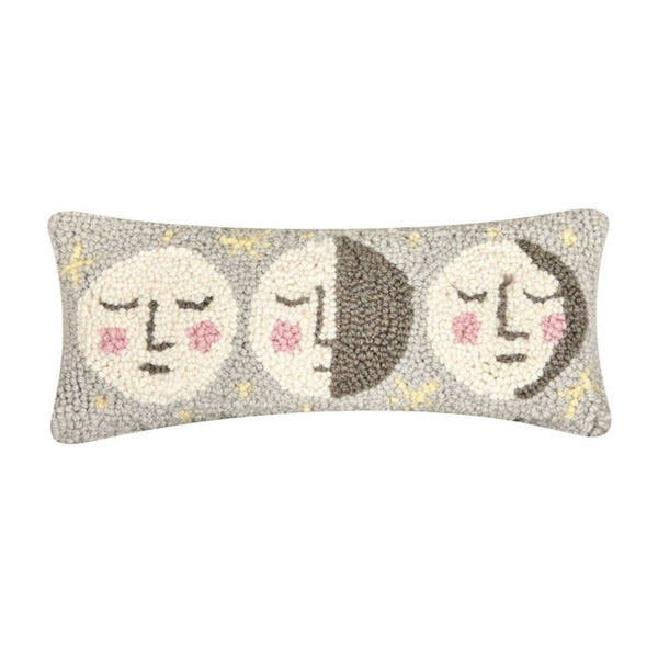 small pillow: moon phases throw hook pillow