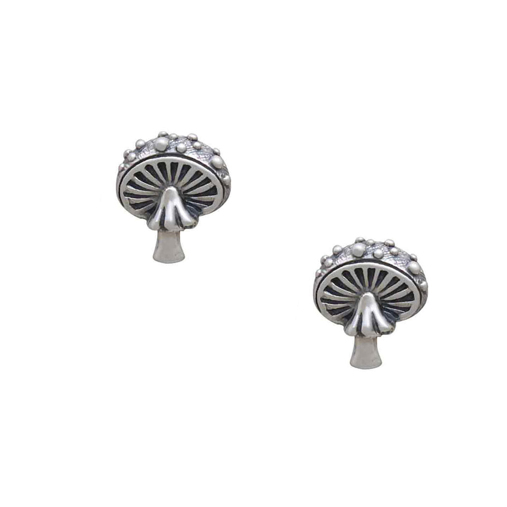 Little Stud Earrings: Agaric Mushroom - Freshie & Zero Studio Shop