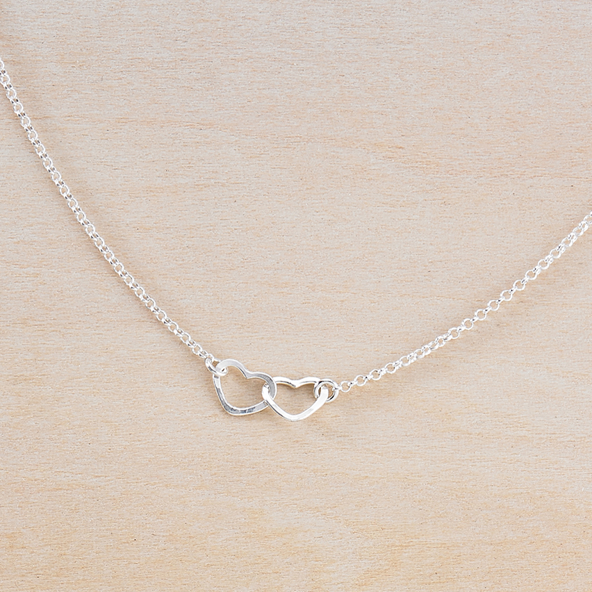 two tiny hearts necklace - Freshie & Zero