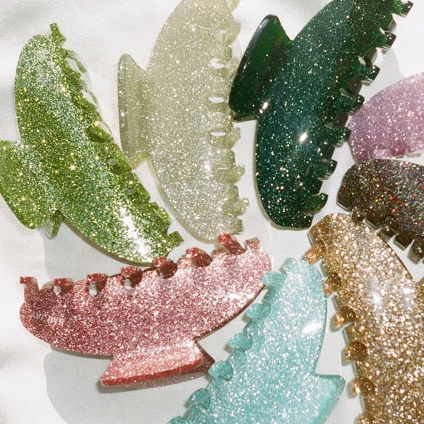 Big Glitter Claw Clip by Emi Jay: Dark Green - Freshie & Zero Studio Shop
