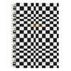 Checkerboard Spiral Notebook - Blank Pages - Freshie & Zero Studio Shop
