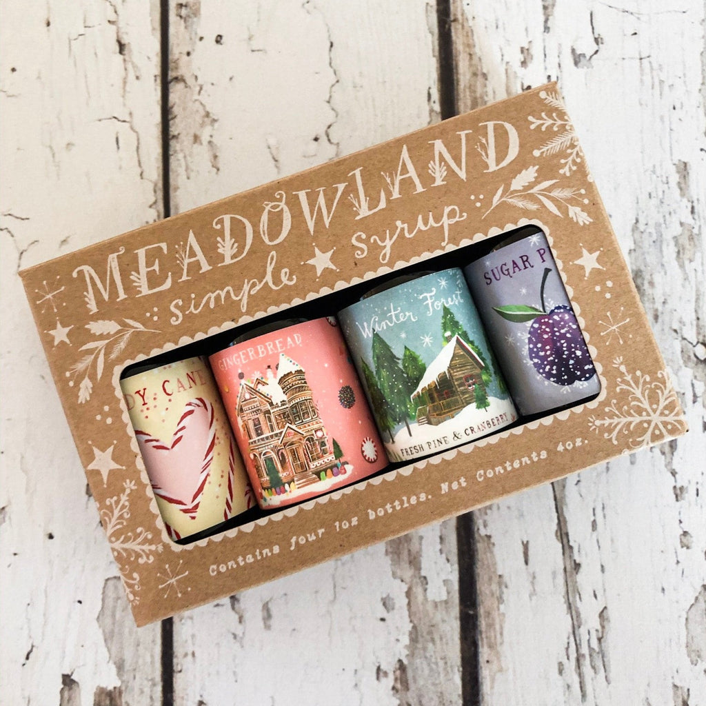 Meadowland Simple Syrups Sampler Set: Winter - Freshie & Zero Studio Shop