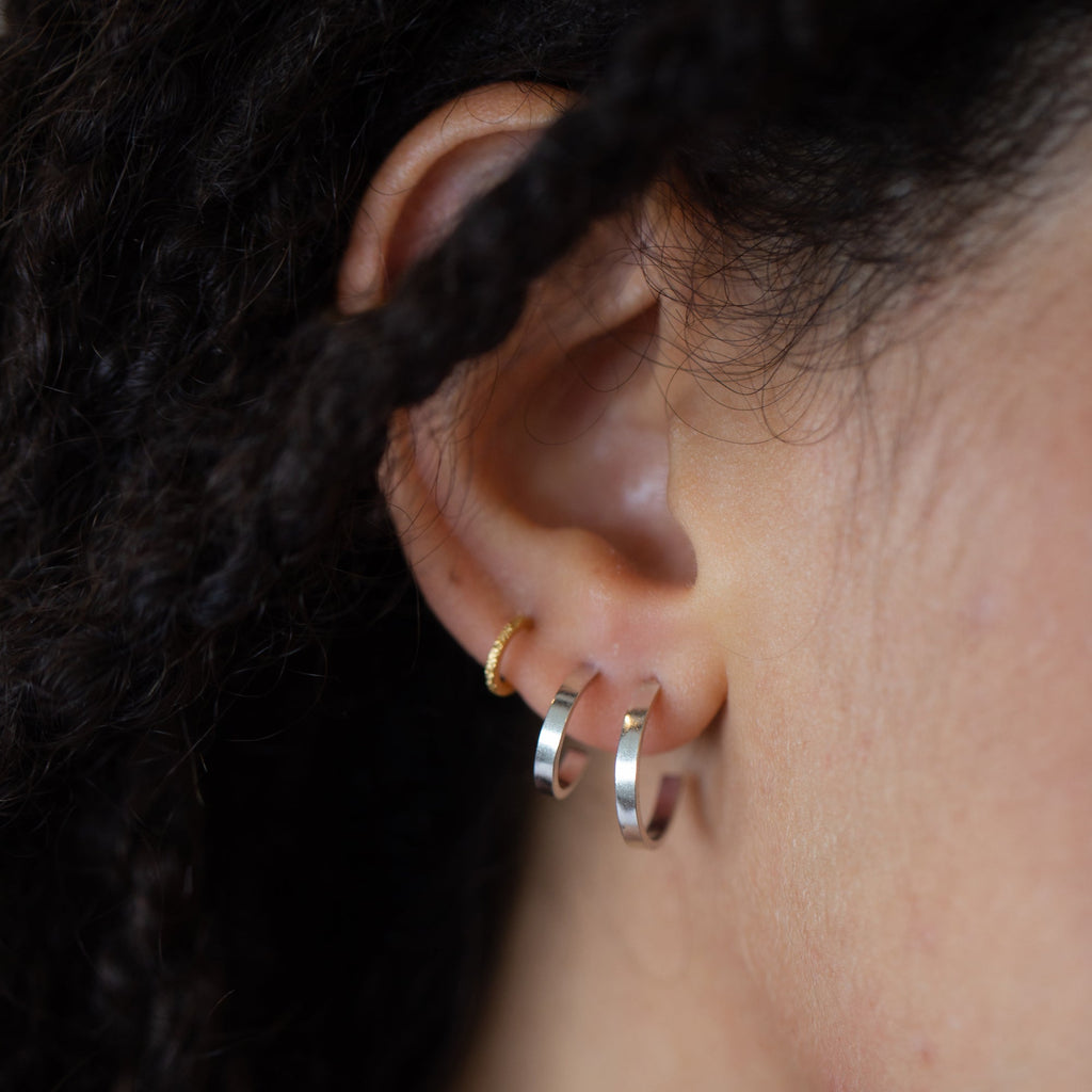 Bold Huggie Hoop Earrings by Christina Kober - Freshie & Zero