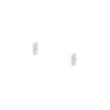 Stud Earrings Tiny Bar Diamond Dusted - Freshie & Zero