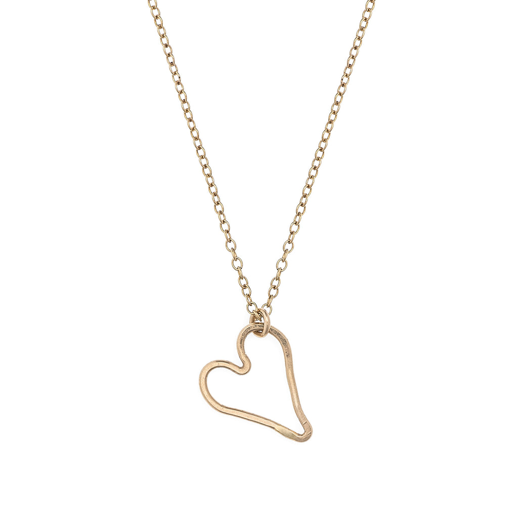 small modern heart necklace - Freshie & Zero
