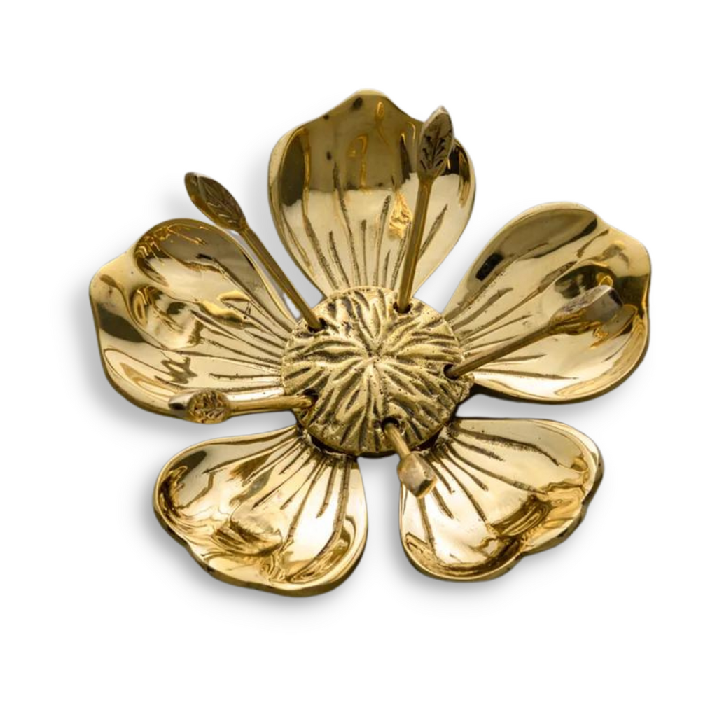 Personal Petal Brass Party Ashtray - Freshie & Zero Studio Shop
