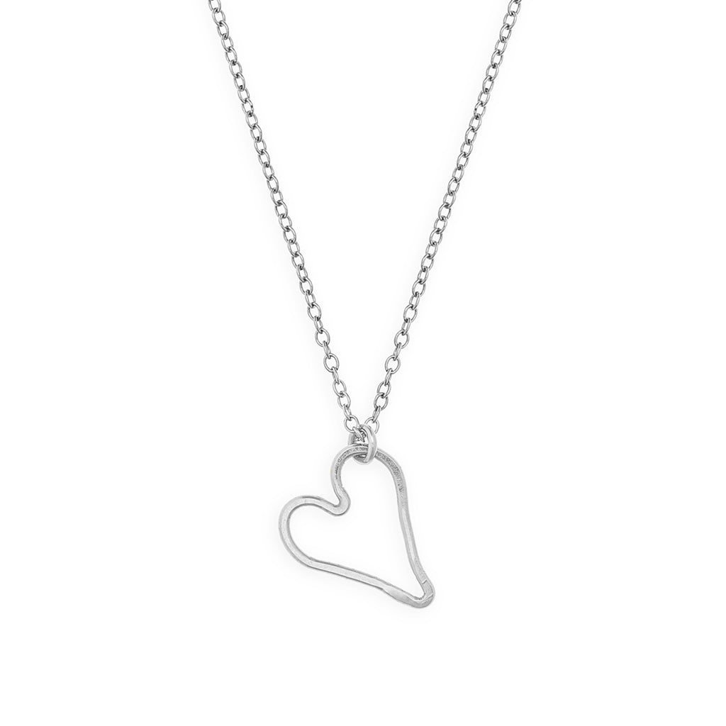 small modern heart necklace - Freshie & Zero