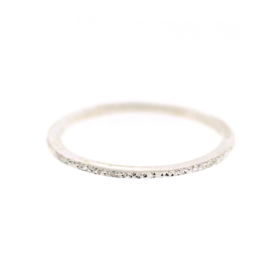 Diamond Dusted Stacking Ring: Super Skinny | Freshie & Zero
