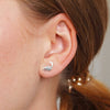 Dinosaur Stud Earrings: Sterling Silver Diplodocus - Freshie & Zero Studio Shop