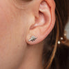 Dinosaur Stud Earrings - Sterling Silver Stegosaurus - Freshie & Zero Studio Shop