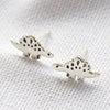 Dinosaur Stud Earrings - Sterling Silver Stegosaurus - Freshie & Zero Studio Shop
