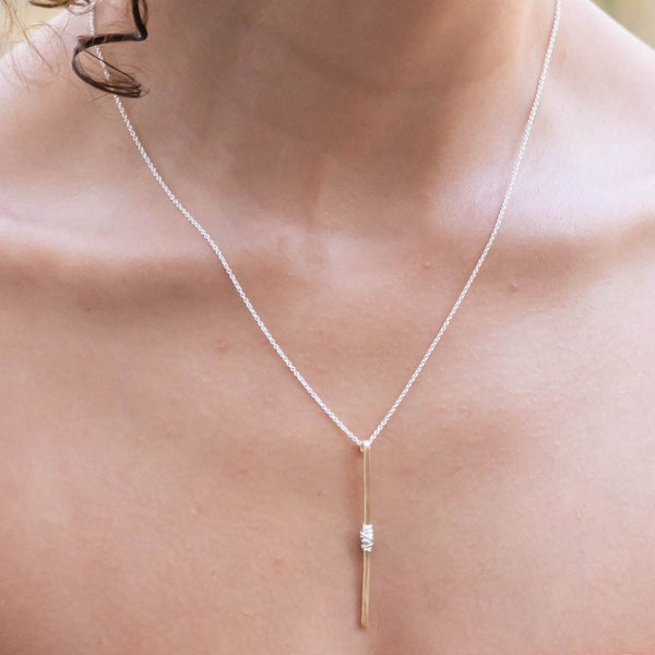 Stitched Stem Necklace - Freshie & Zero Studio Shop