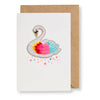 Iron on Patch Card: Birthday Swan - Freshie & Zero Studio Shop
