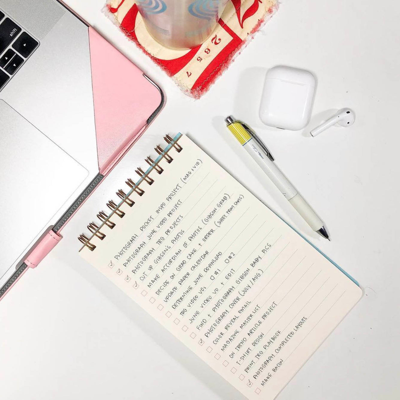 Task Pad Notebook by Shorthand Press: Royal Blue | Freshie & Zero