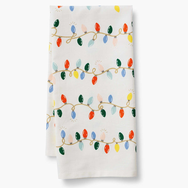 Holiday Lights Tea Towel - Freshie & Zero Studio Shop