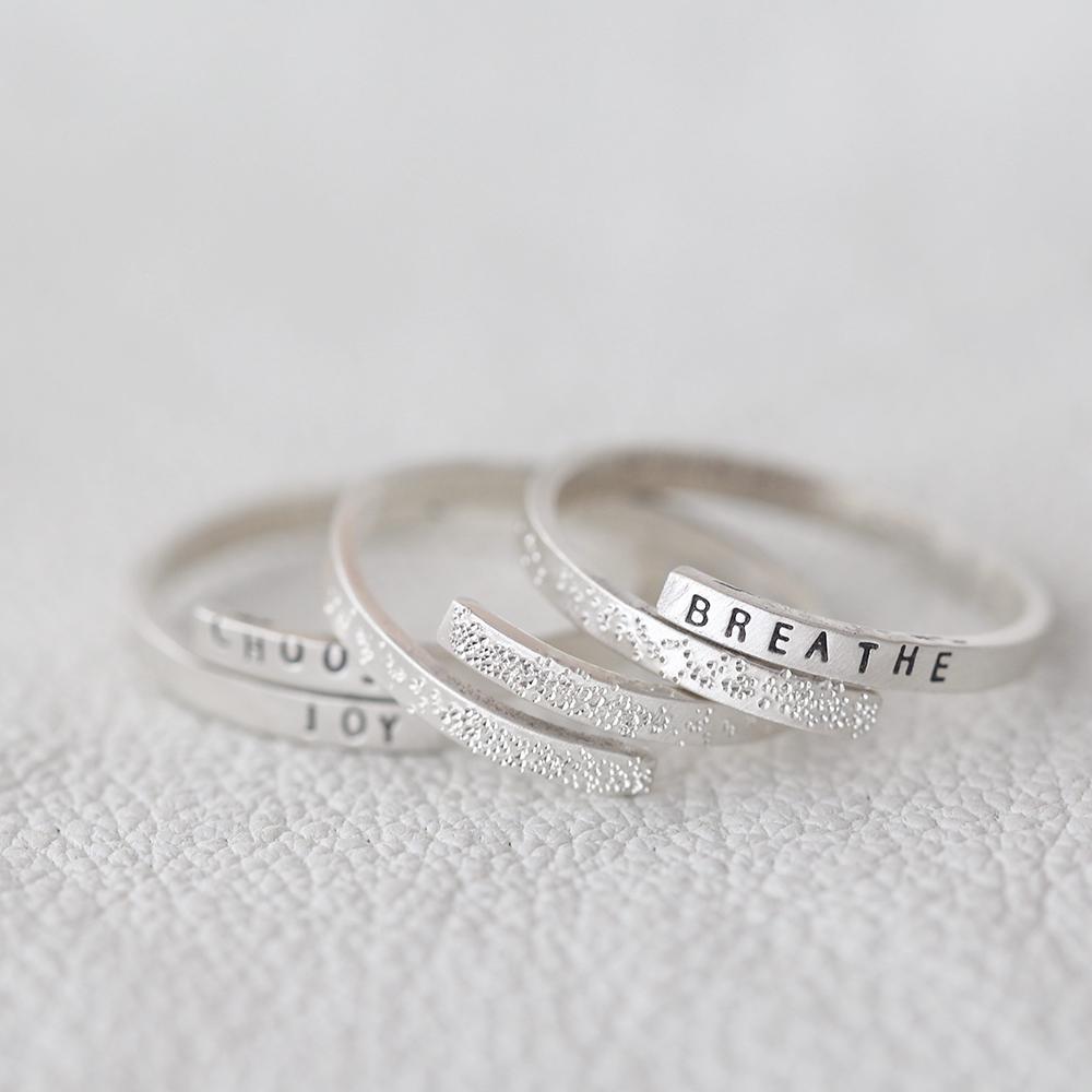 Mama: Diamond Dusted Adjustable Ring - Freshie & Zero