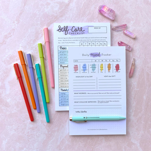 Self Care Checklist Tracker - Freshie & Zero
