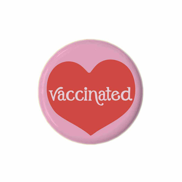 Vaccinated Pin Back Buttons - Freshie & Zero